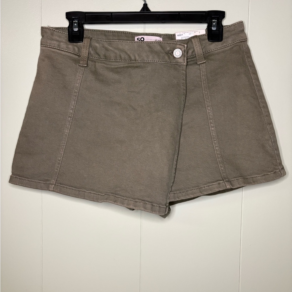 SO Women's Wrap Denim Skort NWT